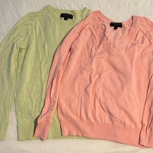 Banana Republic Sweater Duo - Soft Pink and Light Green